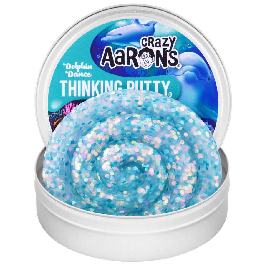 Dolphin Dance - 3.5" Thinking Putty Tin O4